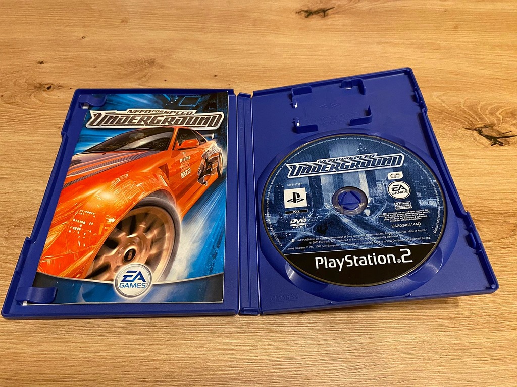 Gra PS2 NEED FOR SPEED UNDERGROUND PLAYSTATION 2 Sony PlayStation 2 (PS2)