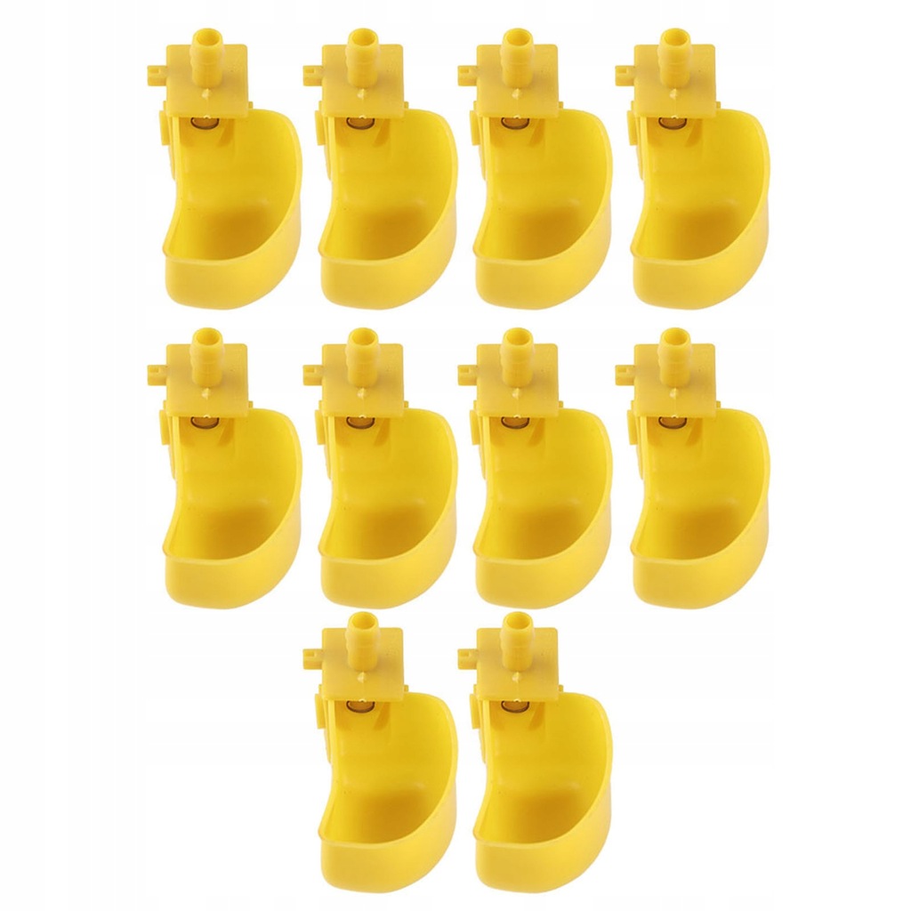 10 szt. Automatyczne poidła Żółte kubki do picia
