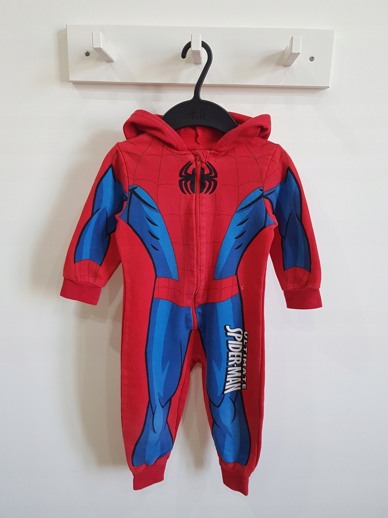 GEORGE SPIDERMAN onesie chłopięcy kombinezon dresowy piżama 92 - 98 cm