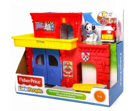 FISHER PRICE LITTLE PEOPLE REMIZA STRAŻACKA