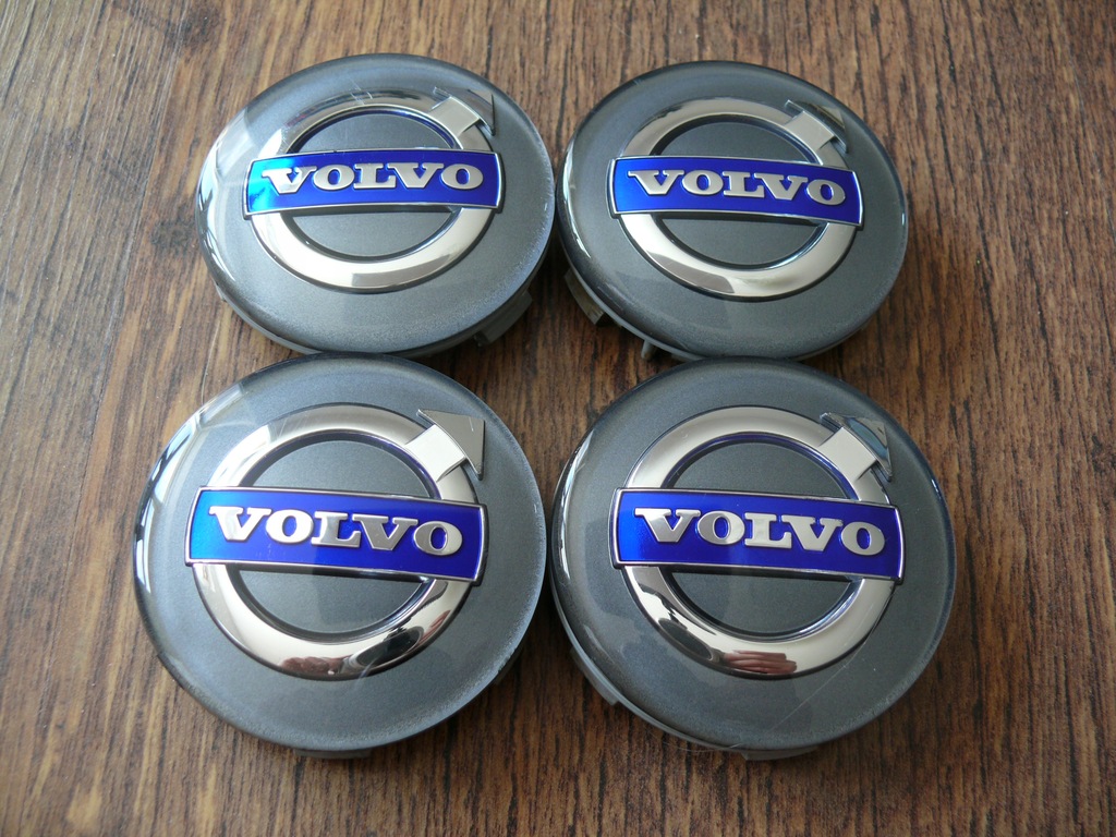 DEKIELKI ALUFELG EMBLEMAT VOLVO 64 mm - KOMPLET