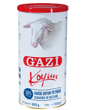 Biały ser owczy Gazi puszka 1500 g turecki