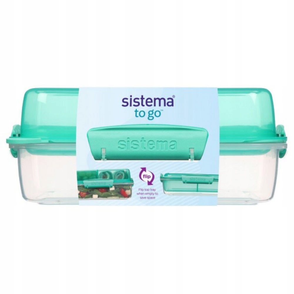 LUNCH BOX ŚNIADANIÓWKA pojemnik SISTEMA To Go LunchStack 1,8 l miętowy