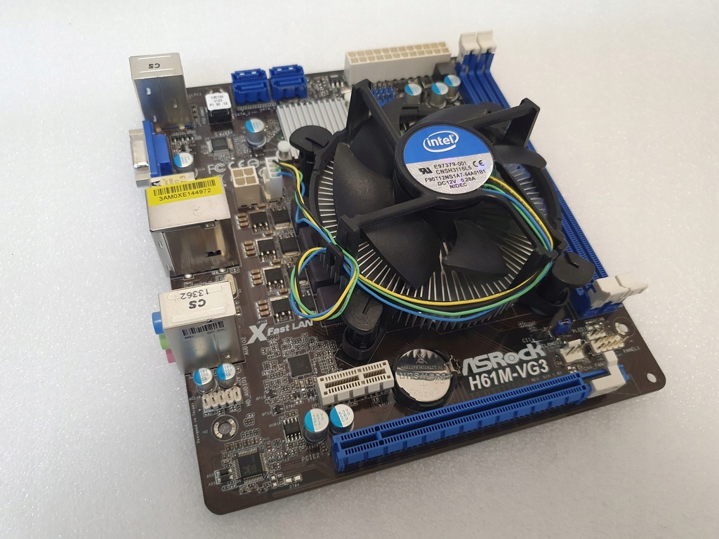 Płyta główna Micro ATX ASRock H61M-VG3 + i5-3470S - 12888846368 ...