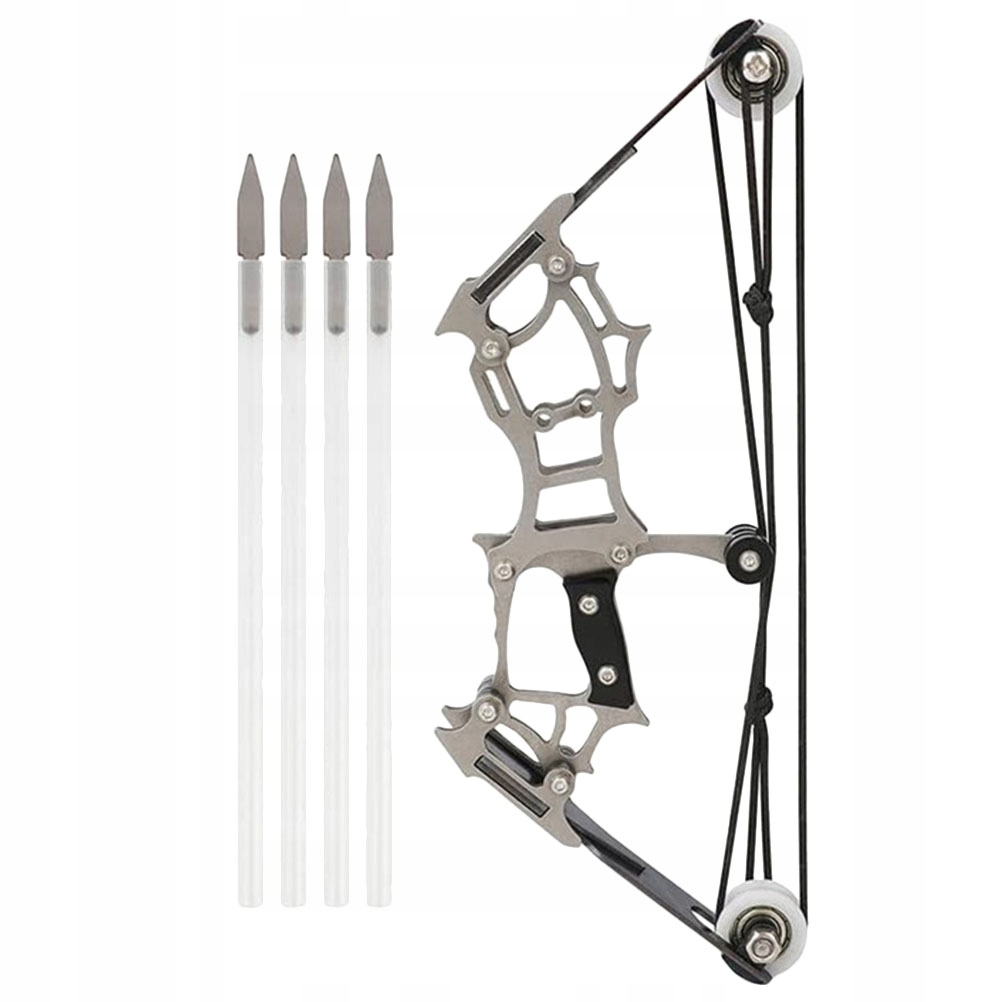 MINI BOW PULLEY TOYS ARROWS FOR COMPOUND OUTDOOR SHOOTING GAME