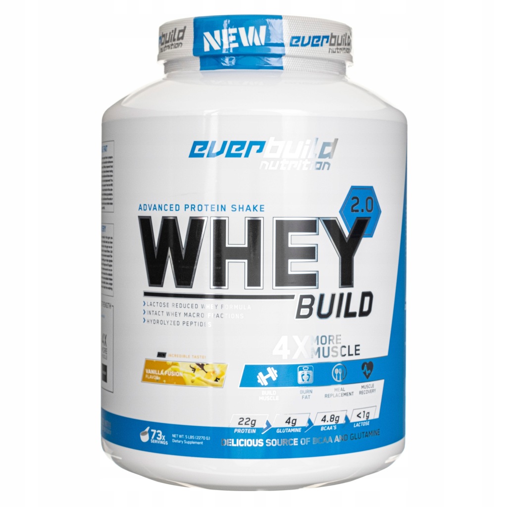 Купить Добавка Vanilla Whey Protein для массы BCAA 2270г: отзывы, фото ...