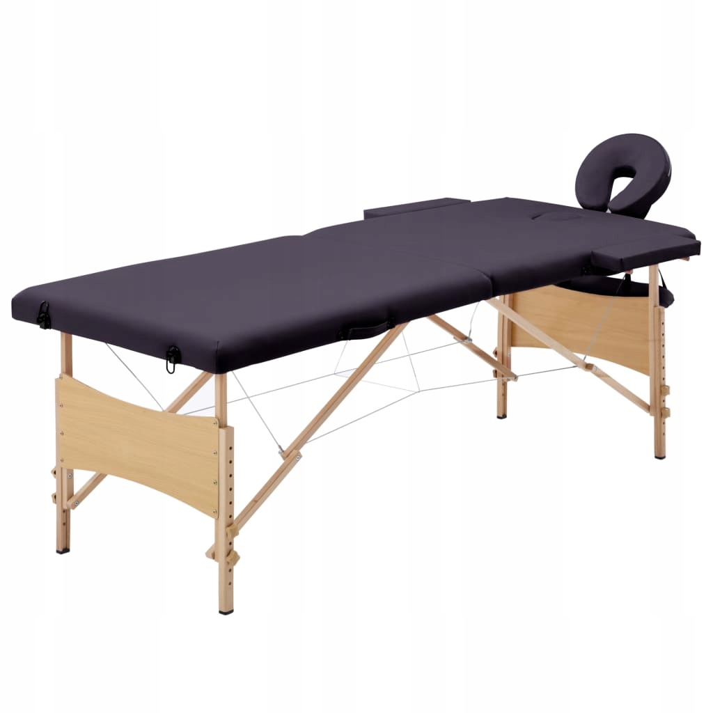 Stół składany do masażu drewno Vidaxl
