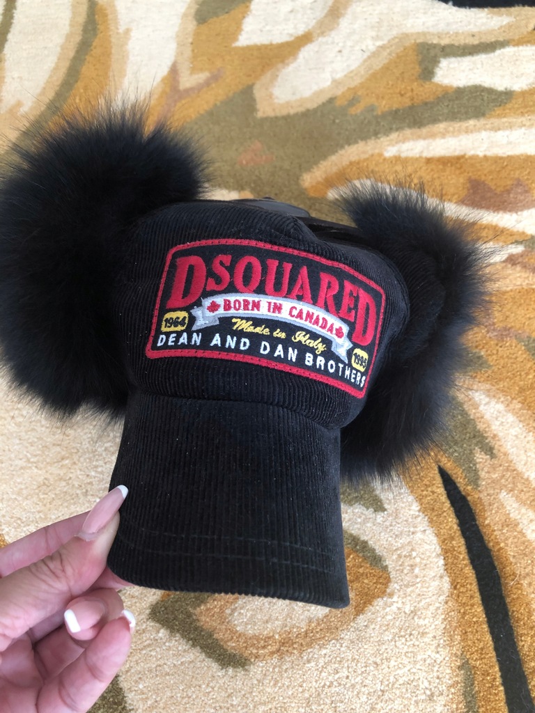 Oryginalna czapka dsquared2 z lisem