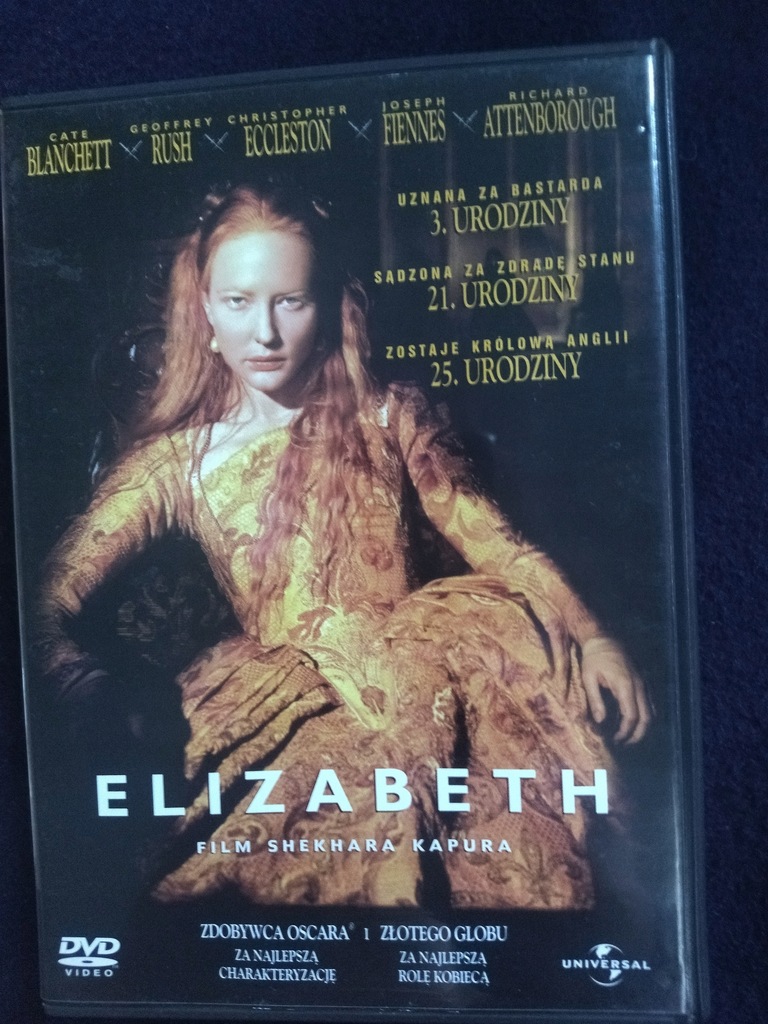 ELIZABETH (1998) - CATE BLANCHET reż Shekhar Kapur