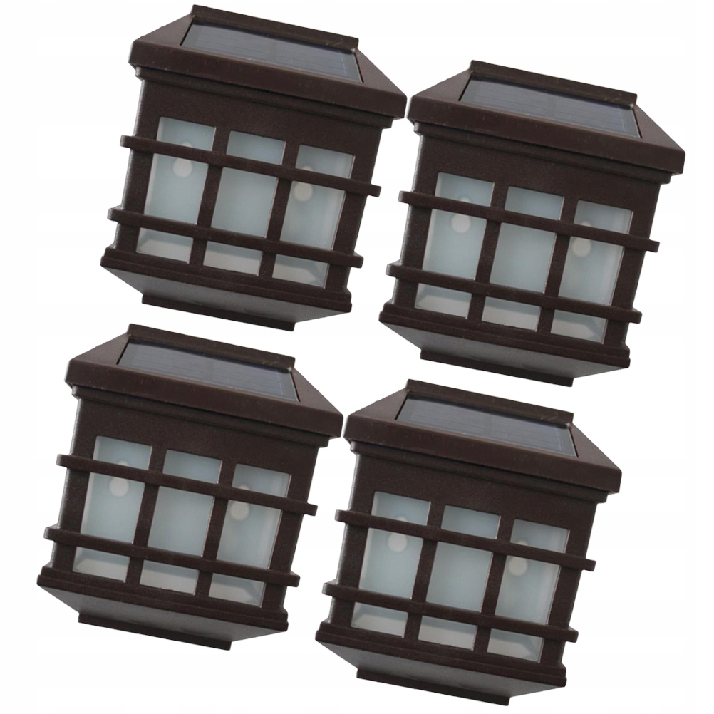 Lampy solarne LED Oświetlenie tarasowe 4 szt