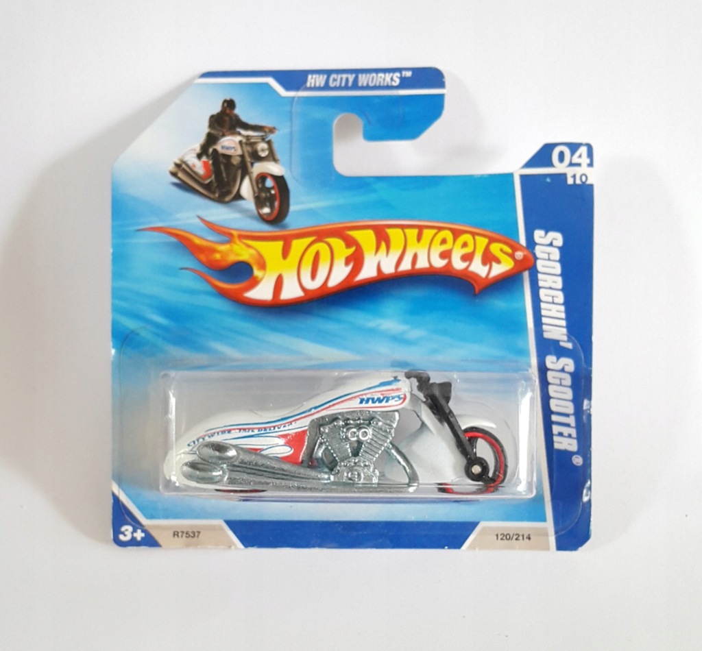 NOWE HOT WHEELS MOTOCYKL MOTOR SCORCHIN' SCOOTER