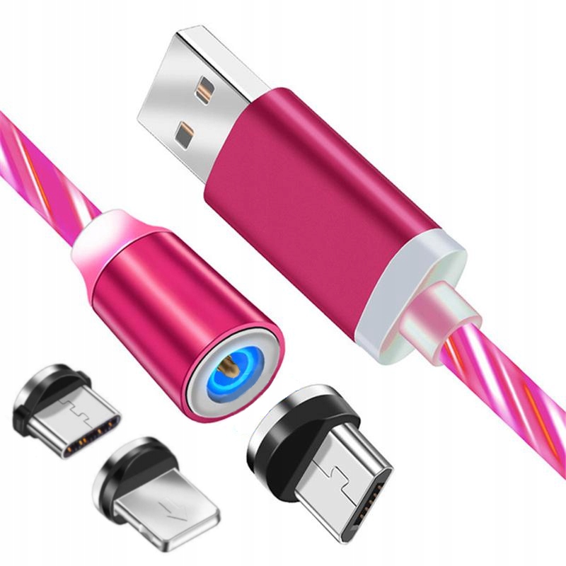 Купить ОСВЕЩАЮЩИЙ МАГНИТНЫЙ КАБЕЛЬ 3в1 для IPHONE TYPE C USB: отзывы, фото, характеристики в интерне-магазине Aredi.ru