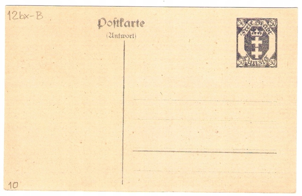 Danzig - Postkarte Cp12 B