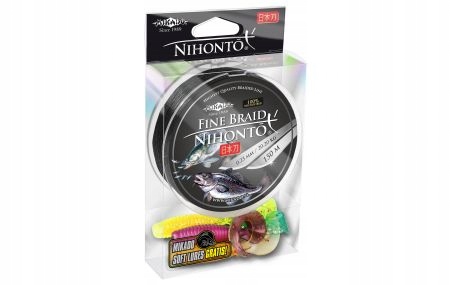 Plecionka Nihonto fine braid 0,10 green 150m+grat