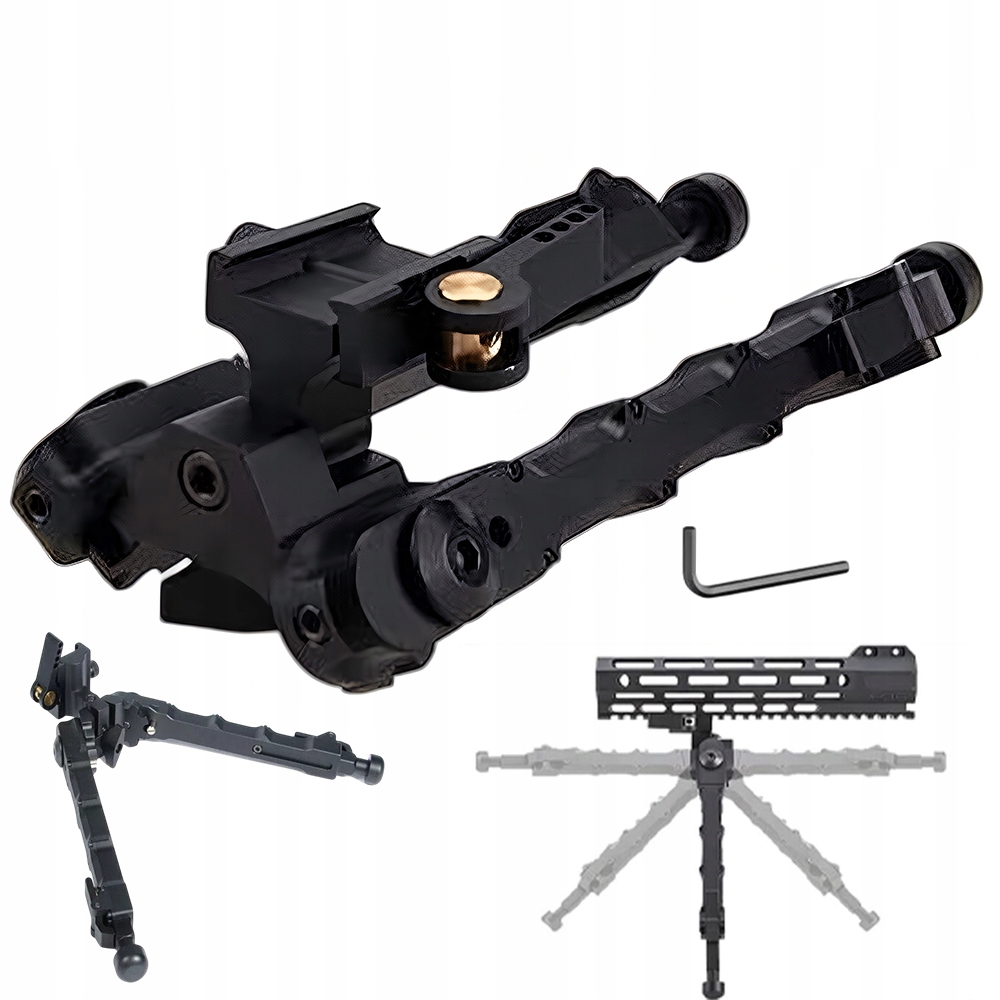SKŁADANY Bipod Dwójnóg typu RUCHOMY PRZEGUB 7.25"-9" REGULACJA