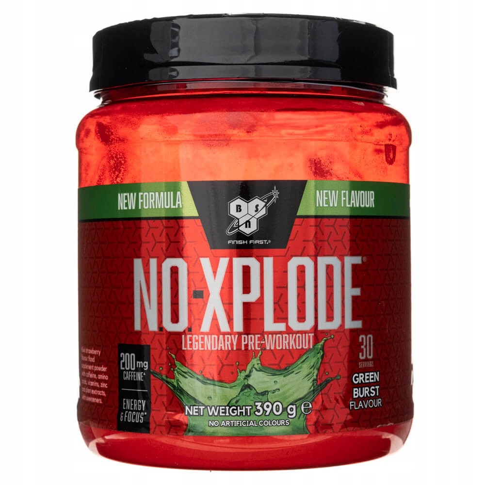 BSN No-Xplode Green Burst truskawka-kiwi - 390 g