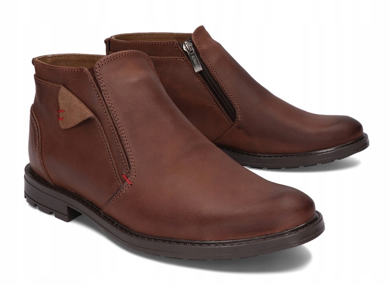 SZTYBLETY ZIMOWE KOZAKI POLSKIE 855 BRĄZOWY 44