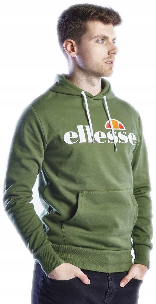 ELLESSE RUNAWAY OH HOODY DARK GR ~XL~ Męskie Bluza