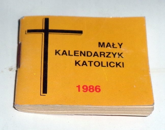 Mały Kalendarzyk Katolicki 1986r - jak nowy.