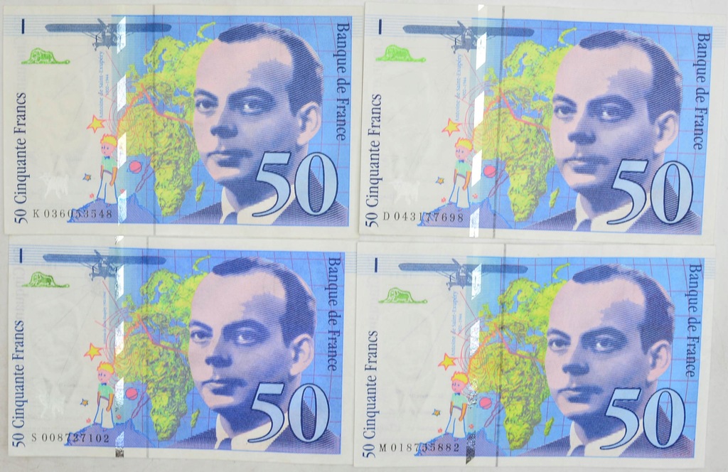 3.db.Zest.Francja, Banknoty 50 Franków szt.4