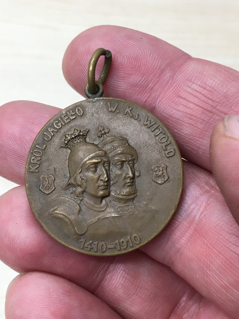 Medal Król Jagiełło Książe WItold 1910