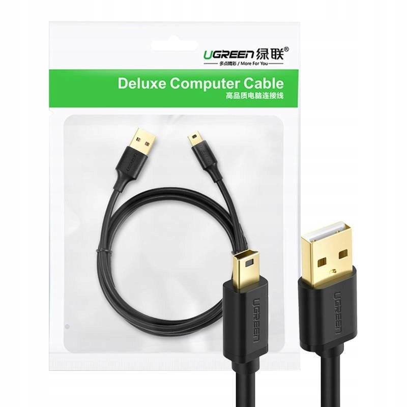UGREEN Kabel USB 2.0 10355B Męski Mini USB 1m PVC