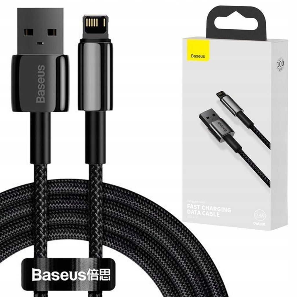 Kabel do ładowania USB - Lightning Apple do iPhone 2.4A 1M CALWJ-01 BASEUS