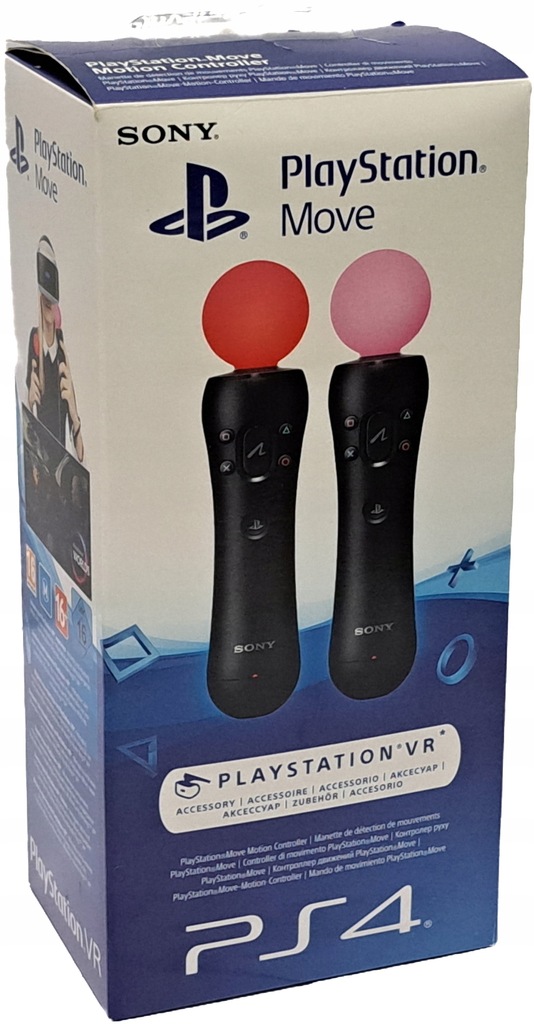 2x KONTROLER RUCHU SONY PLAYSTATION MOVE PS4 VR