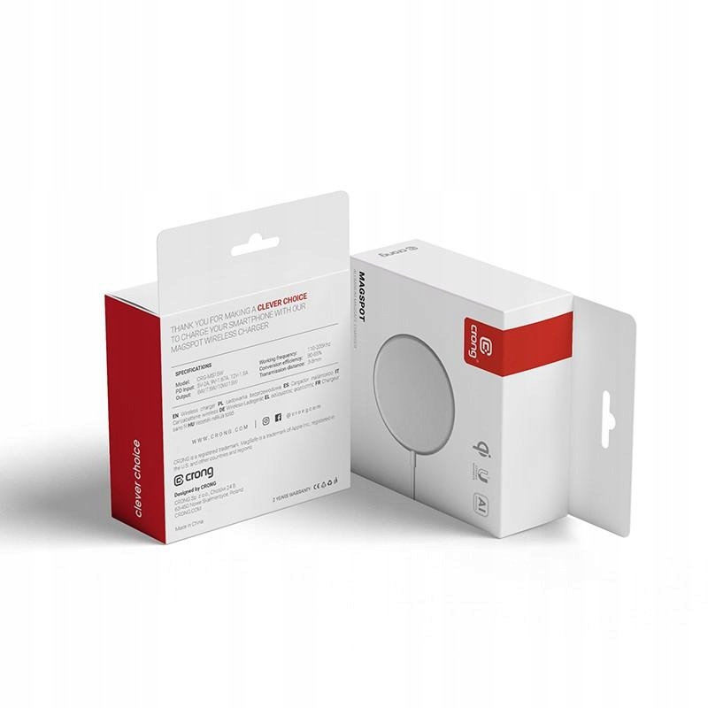 MagSpot Wireless Charger Aluminiowa ładowarka indukcyjna MagSafe 15W