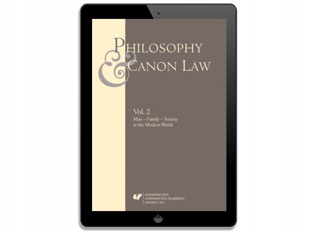 Philosophy and Canon Law 2016. Vol. 2: Man