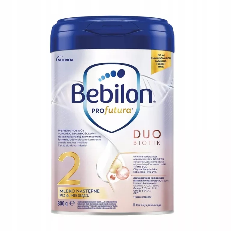 BEBILON PROFUTURA DUO BIOTIK 2 MLEKO MODYFIKOWANE 800G PO 6 MIESIĄCU ŻYCIA