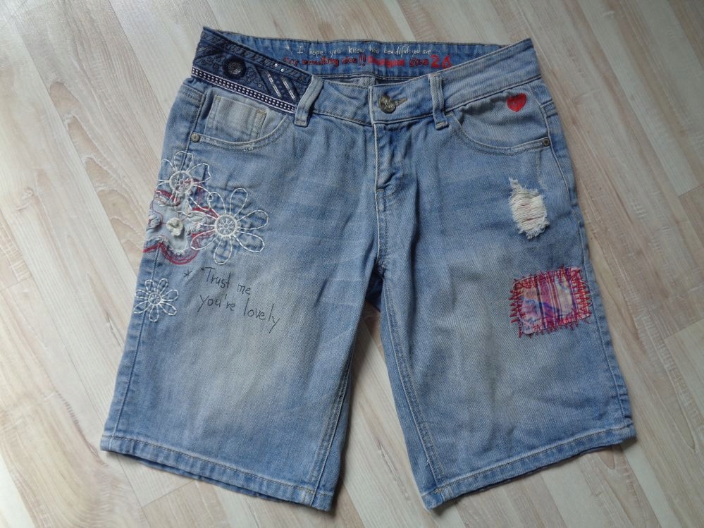 DESIGUAL* jeans spodenki W;26