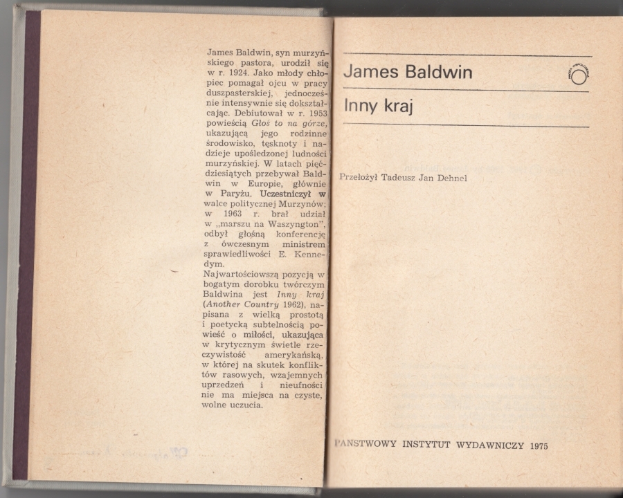 James Baldwin - Inny kraj