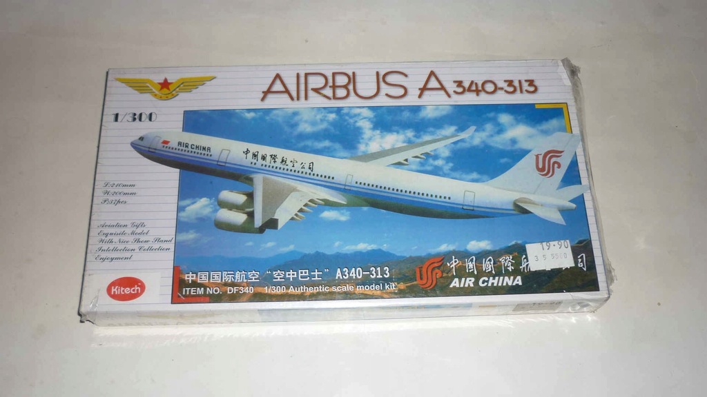 Kitech No. 08M-340 1:300 AirBus A340-313 Air China