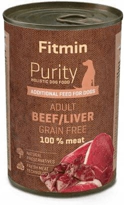 FITMIN dog Purity tin Beef with Liver 400g