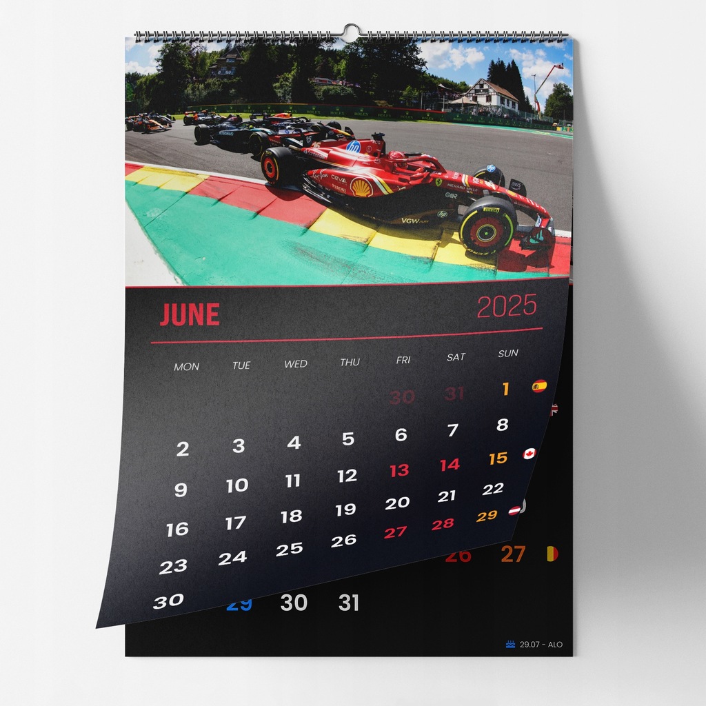 Kalendarz Formuła 1 A3 F1 2025, Terminarz wyścigów F1, Formuła 1 GP Prezent