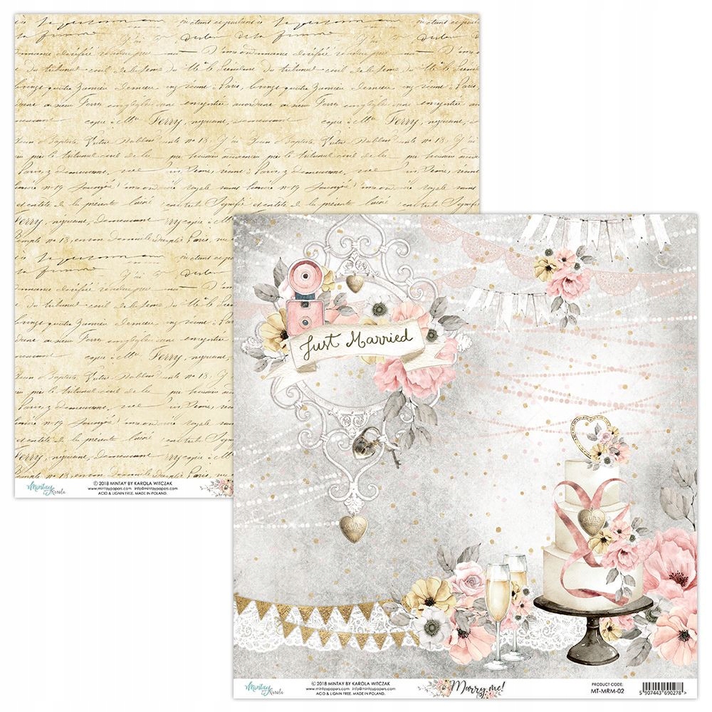 Papier scrapbooking MINTAY BY KAROLA