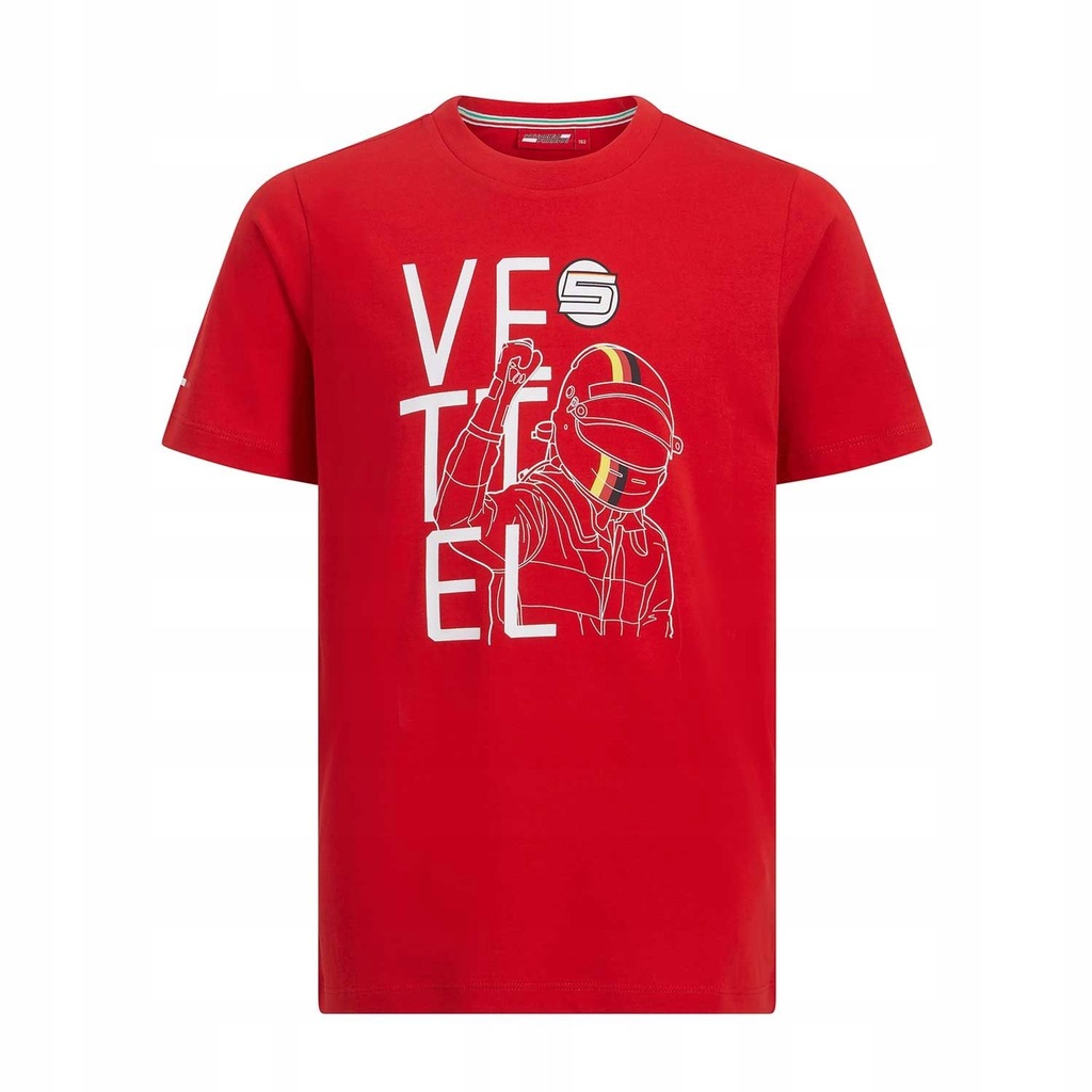 T-shirt Vettel Fan Ferrari 2019 164 cm (dzieci)!