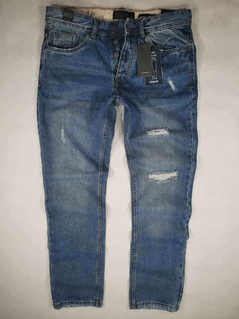 RESERVED R04 regular fit jeans NOWE W33L32 86cm