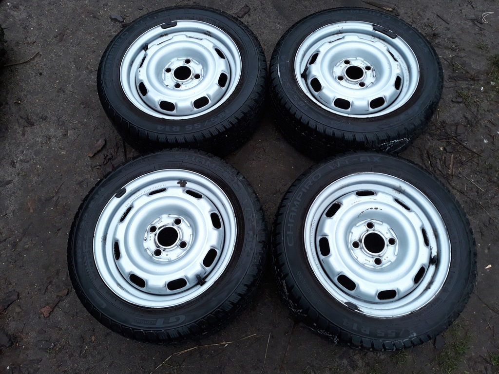 Felgi opony zimowe 4x100 VW Golf 2 3 Polo Lupo