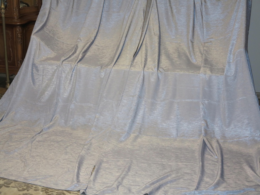 PIĘKNE LEJĄCE ZASŁONY W SREBRNYM POPIELU 2x138/250 NR2