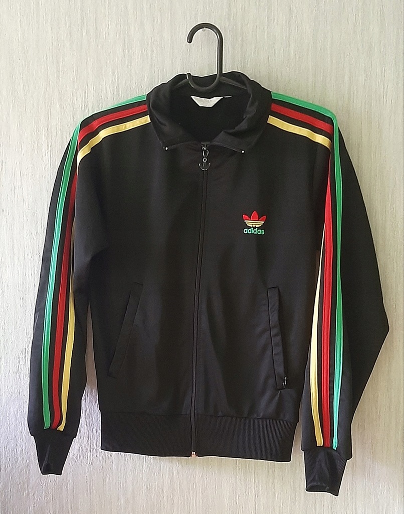 Bluza Adidas rasta reggae S rozpinana dresowa