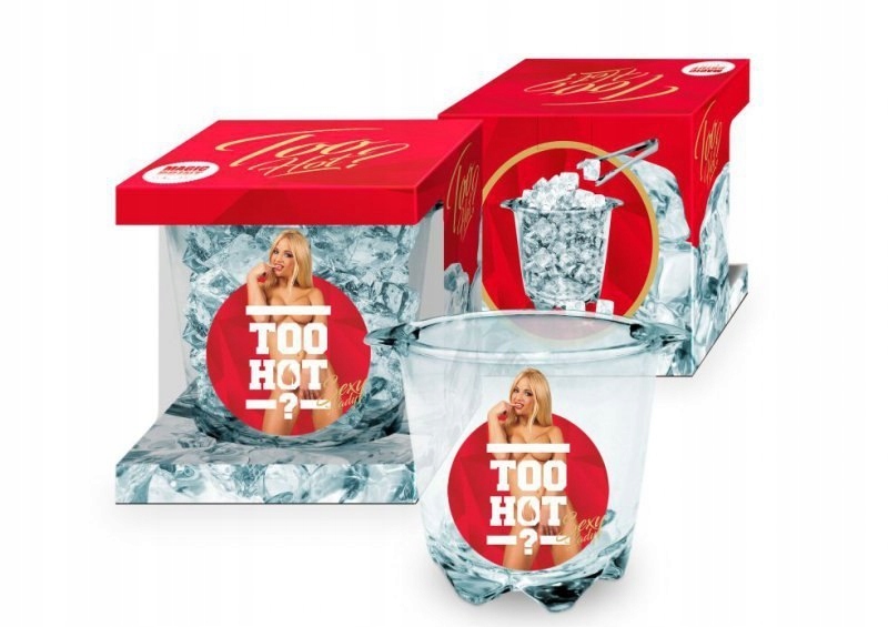 Szkło-TOO HOT - Szklany kubełek na lód - Kobieta Blondynka Boss of toys