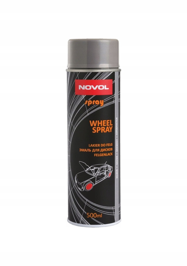 NOVOL-SPRAY WHEEL SPRAY SILVER 500ML