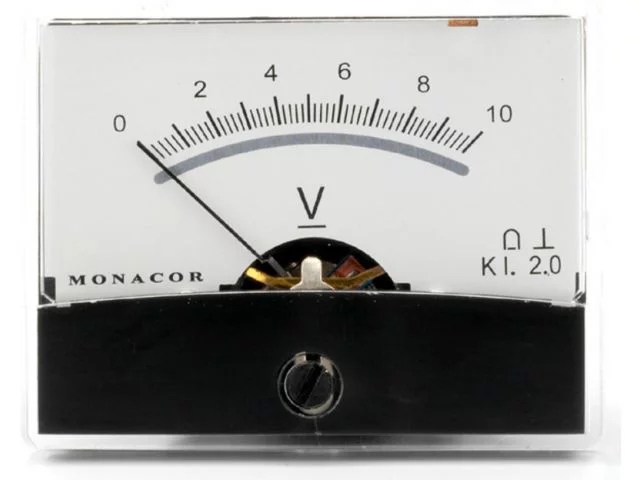 MONACOR PM-2/10V - Mierniki z ruchomą cewką