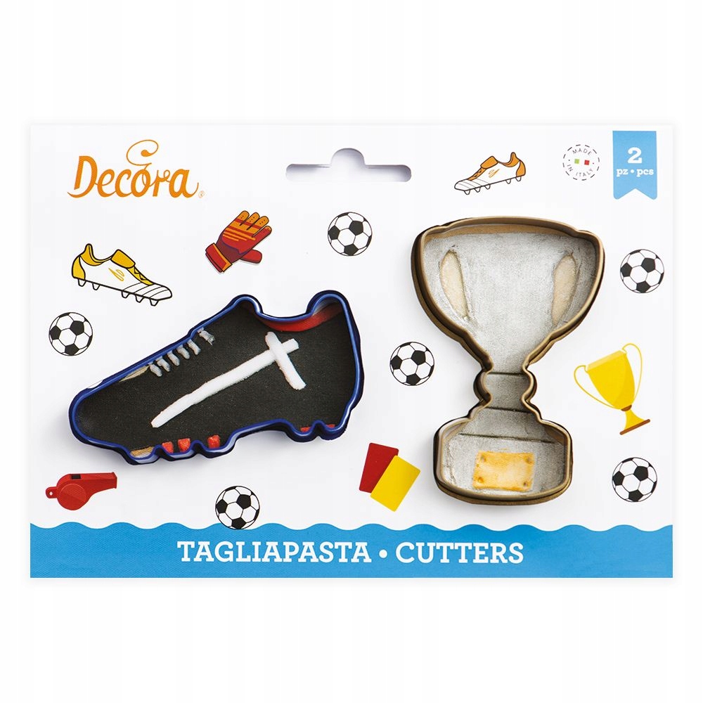 Foremki wykrawacze do ciastek - Decora - Trophy and Football Shoe 2 szt.