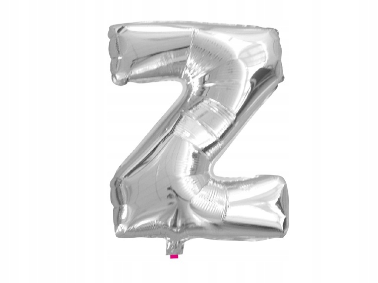 Balon Litera "Z" 45,5cm (18") srebr