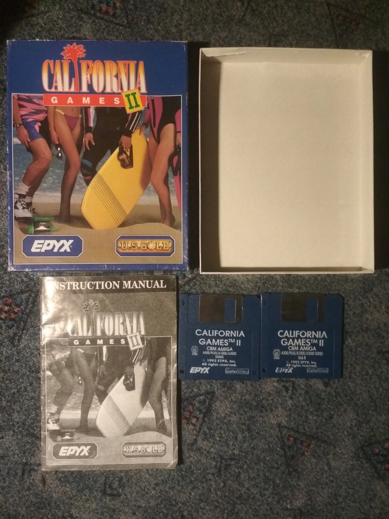 CALIFORNIA GAMES II 2 BOX AMIGA