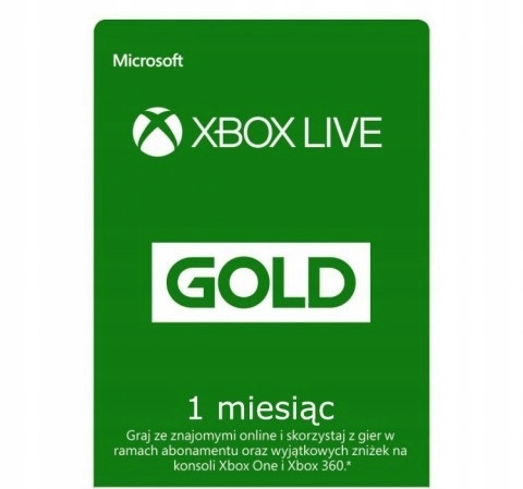 Xbox Live Gold + Game Pass 1 miesiąc + BONUS