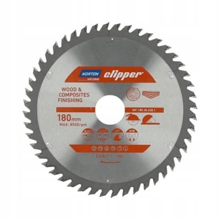 Norton Piła tarczowa 180mm x 30mm x 48z drewno i kompozyty atb (2,8 / 1,8)